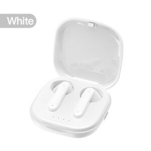 Wireless Earphones With Transparent Charging Case ENC Noise Canceling Earbuds HiFi Sound Quality Earbuds Ultra Long Playtime Earphones For Workout Driving Running Sports Working White